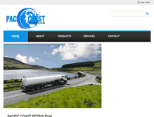 Tablet Screenshot of pacificcoastpetroleum.com